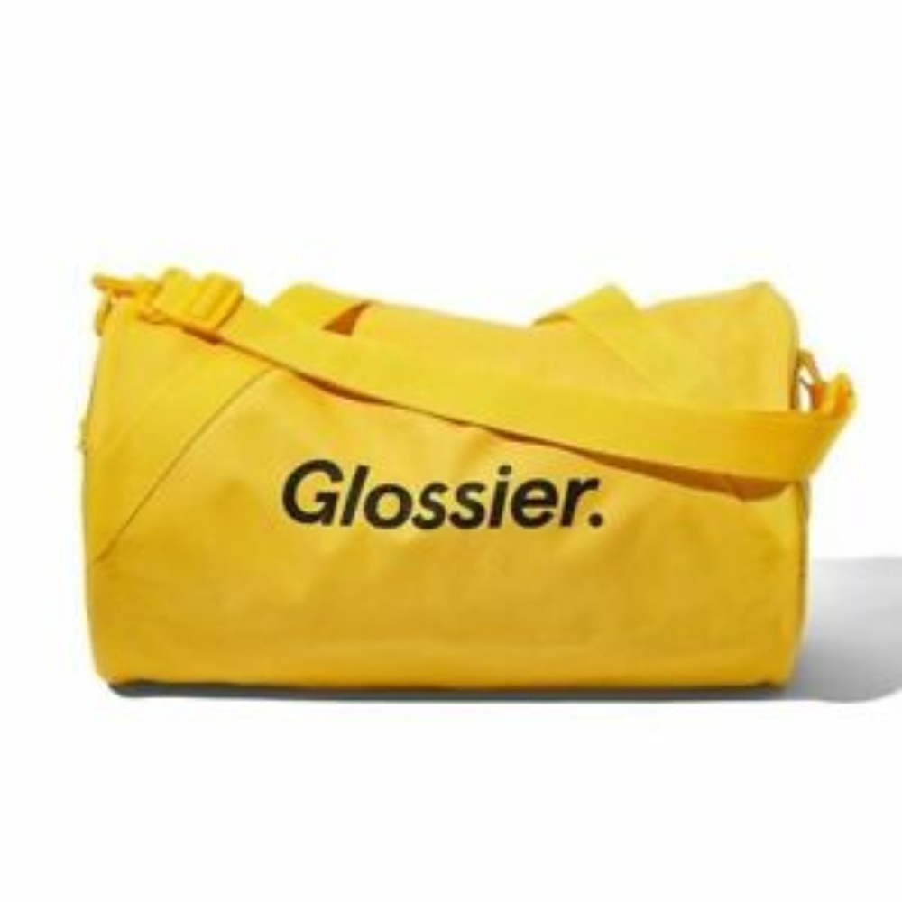 NWT Glossier GlossiWear Sunshine Yellow Duffel Bag